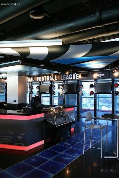 Carolina Panthers  Grid Iron Club 2 Liquid floor by 3DVL Russia
The Carolina Panthers Stadium - Bank of America - Grid Iron #ClubDesign by Wagner Murray #Architects - Blue Liquid Floor Tiles by #Cafe #Interiors.