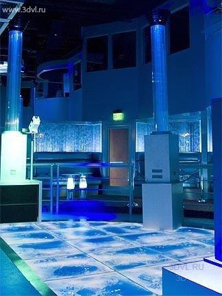 E4 Nightclub Scottsdale Arizona Very cool project. raised underlit Blue Liquid DanceFloor3DVL #Liquid #DanceFloor#3DVL