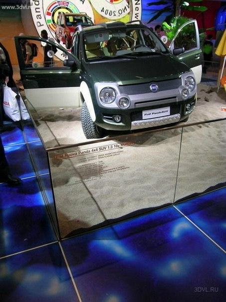 На выставке Fiat panda stand с использованием живой плитки liquid floor tile by 3DVL #Fiat #stend #Panda