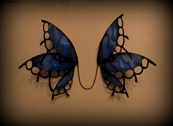 Создание очередных крылешок для девушек из 3DVL материала, чтоб они на презентации выглядели бабочками 