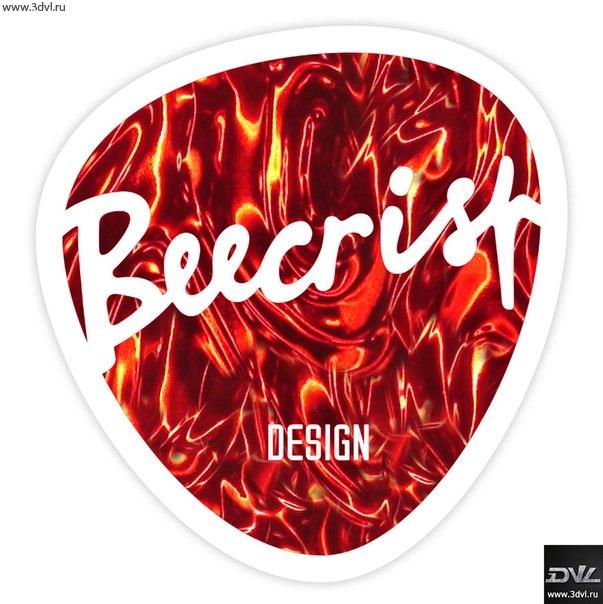 beecrisr design logo with 3DVL material