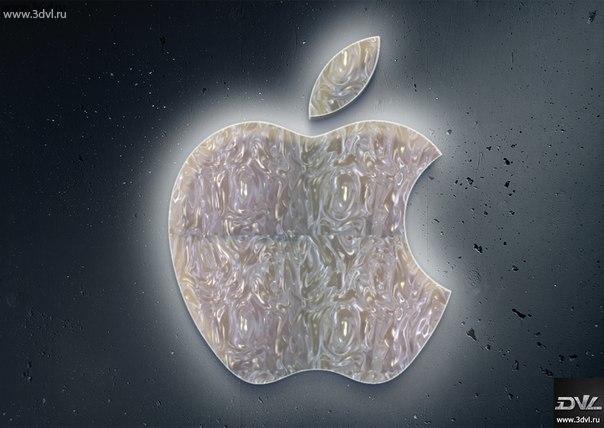 логотип компании Apple с использованием 3D пленки компании 3DVL #apple #logo #яблоко