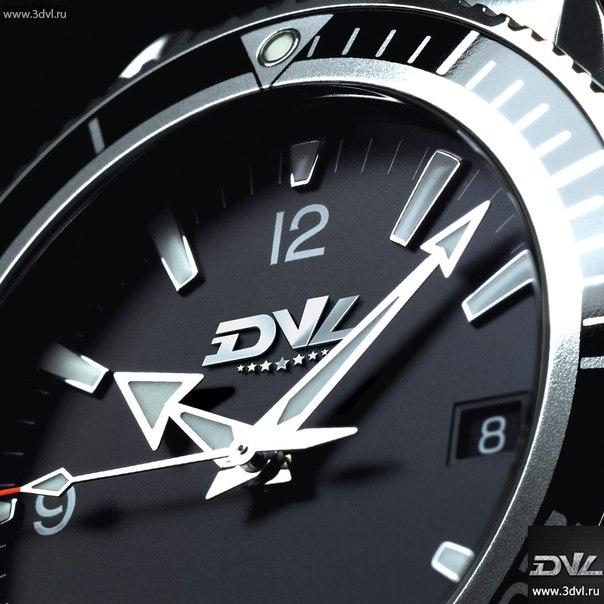 Часы с логотипом компании 3DVL - производителя 3D материала и живой плитки #часы