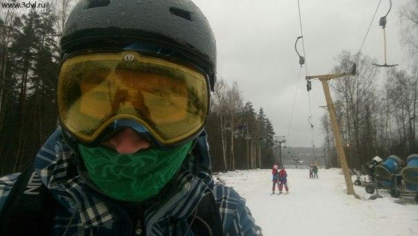 Сегодня на Красном озере катаю на новой доске, хе хе